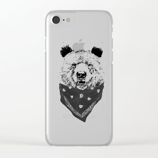Wild bear Clear iPhone Case