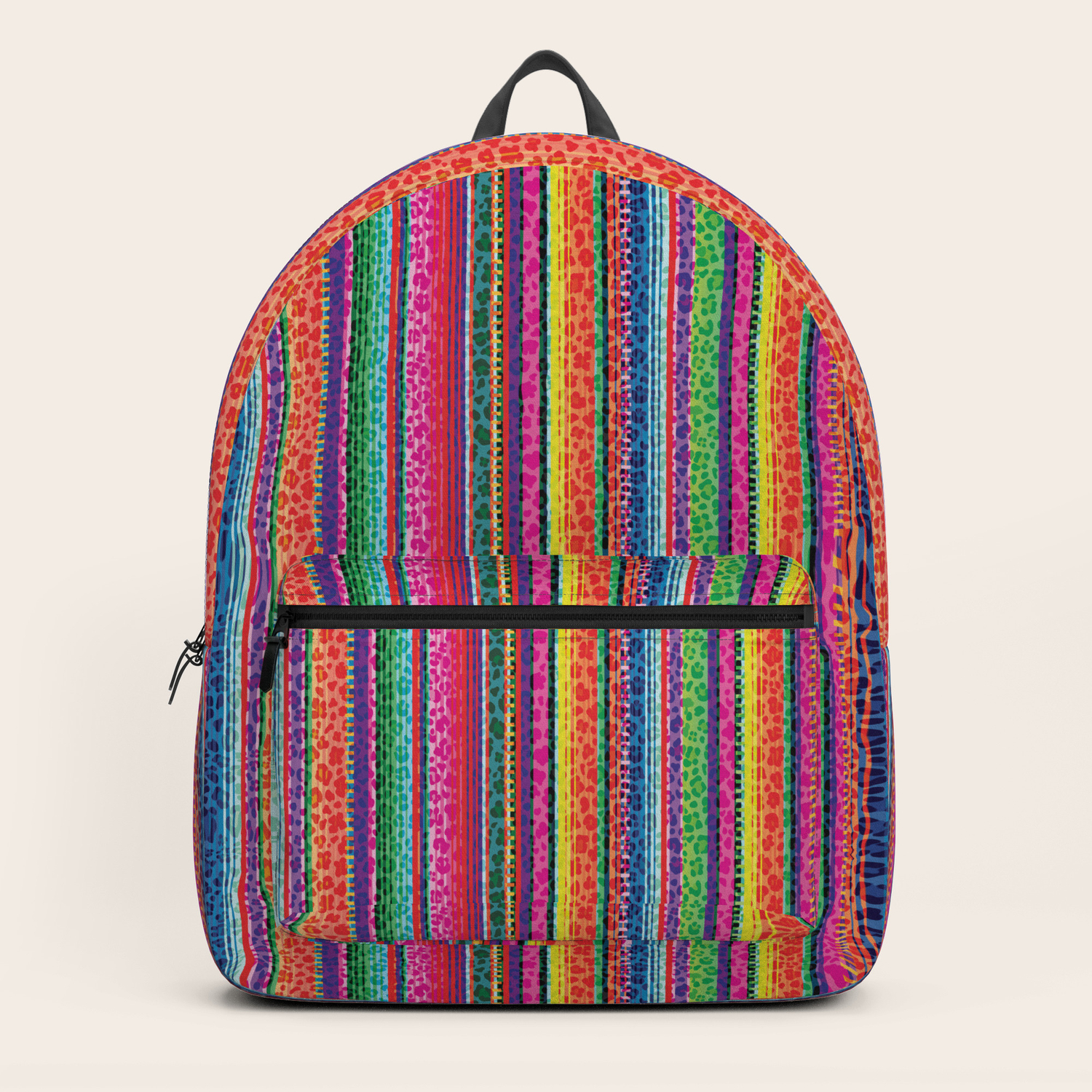 leopard and serape backpack