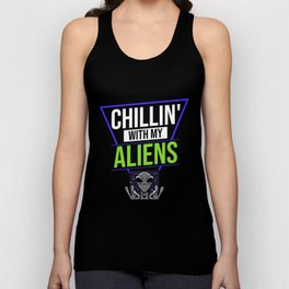 Extraterrestrial Life Alien Funny UFO Unisex Tank Top