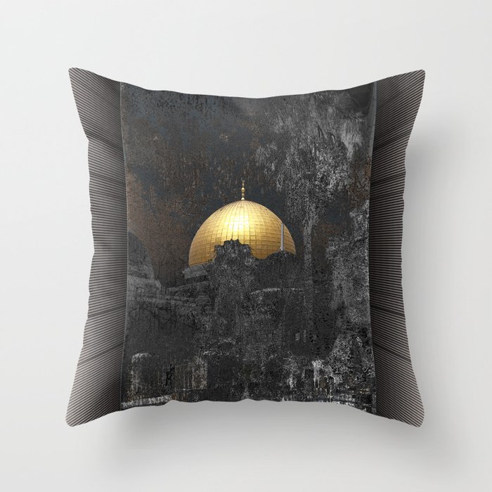Dome of the Rock Throw Pillow