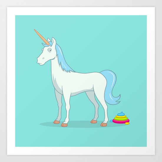 Unicorn Poop Art Print