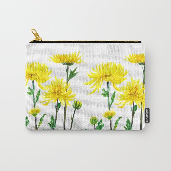 yellow chrysanthemum Carry-All Pouch