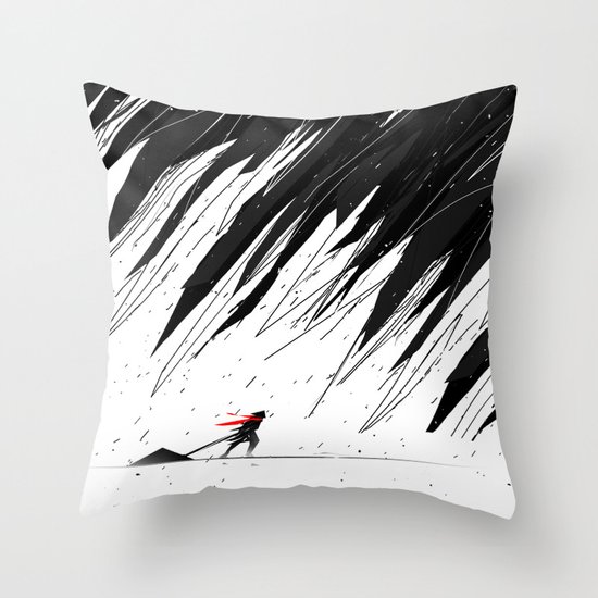 Geometric Storm Throw Pillow