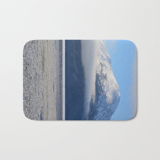 Winter Fog - Turnagain Arm, Alaska Bath Mat