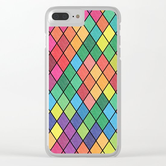 Lovely geometric Pattern X Clear iPhone Case