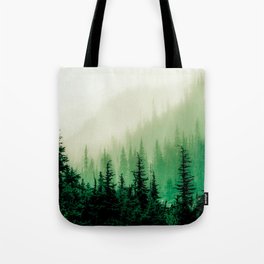 Misty forest  Tote Bag