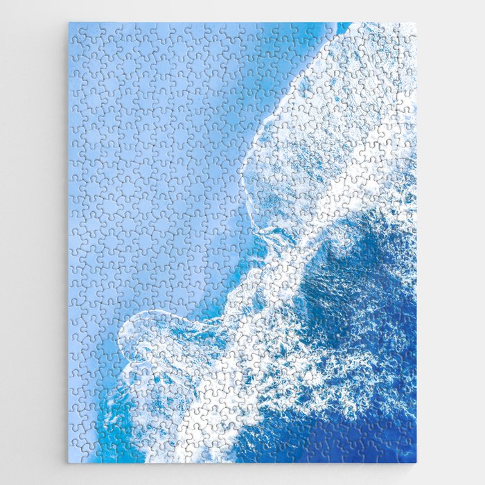 Little Blue Waves | Aerial Beach Jigsaw Puzzle