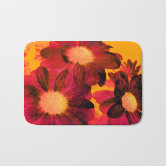 Vintage Flowers Q Bath Mat