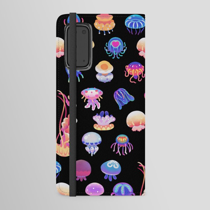 Jellyfish Day - dark Android Wallet Case