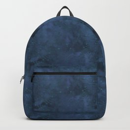 Dark Blue Batik Pattern Backpack