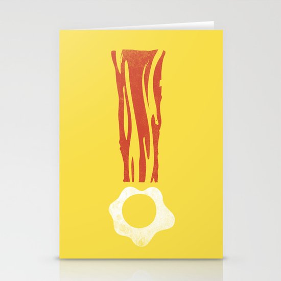 Bacon & Eggsclaimation point Stationery Cards