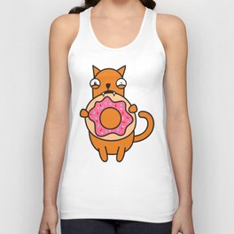 Cat and Donut Tank Top