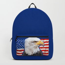 Patriotic Eagle 4th of July American Flag Backpack