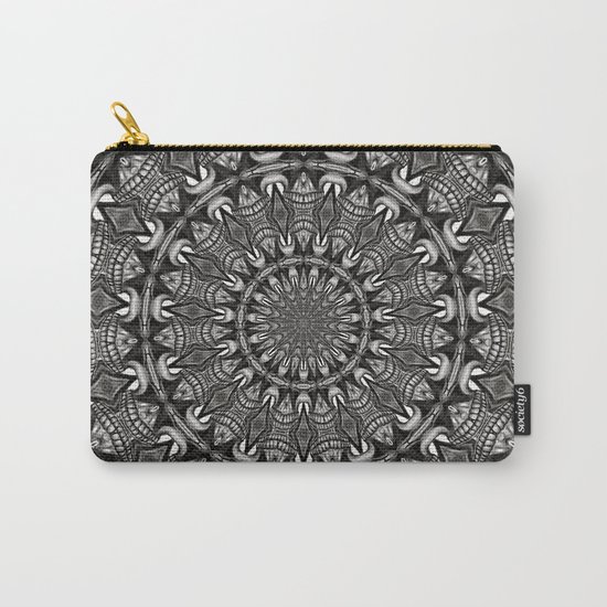 Monochrome Mandala Carry-All Pouch