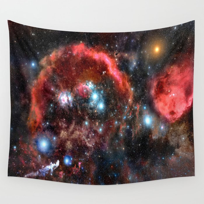 Orion Nebula Deep Colors Wall Tapestry