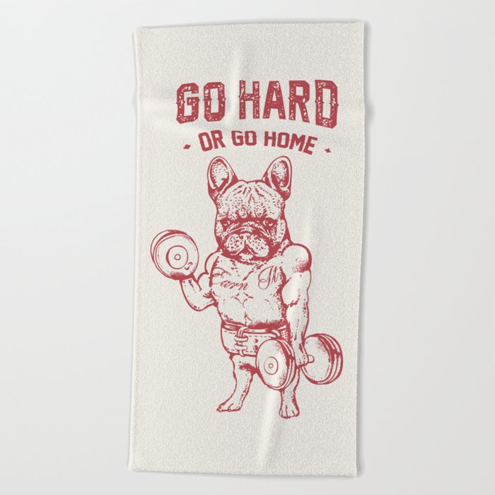 Frenchie beach towel cheap