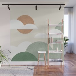 Mountains and Clouds Wall Mural