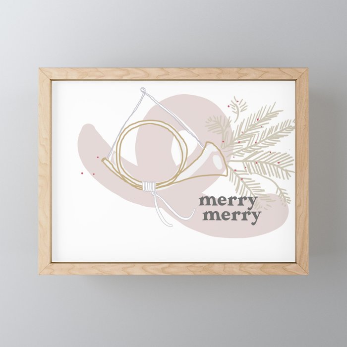 Merry Merry Framed Mini Art Print