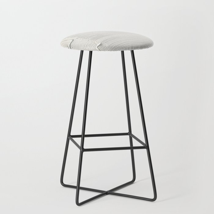 Relief [2]: an abstract, textured piece in white by Alyssa Hamilton Art Bar Stool