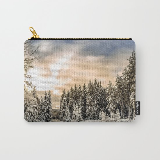 Winter Road #photography #society6 Carry-All Pouch