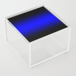 Black Edge Blue Horizontal Gradient Acrylic Box