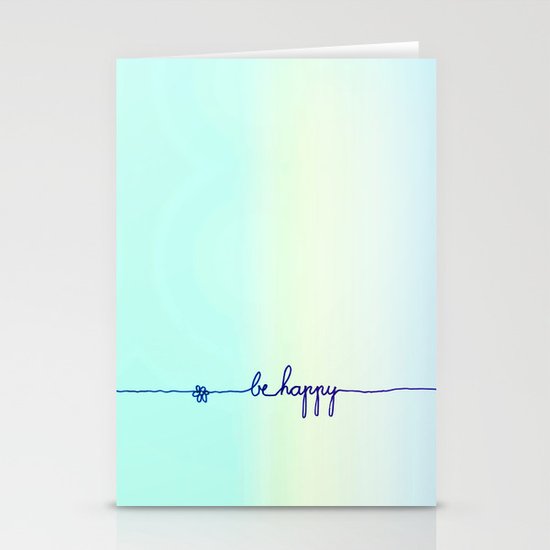 BE HAPPY Stationery Cards