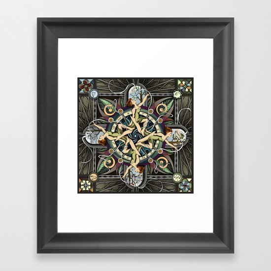 Gaia's Sprint Framed Art Print