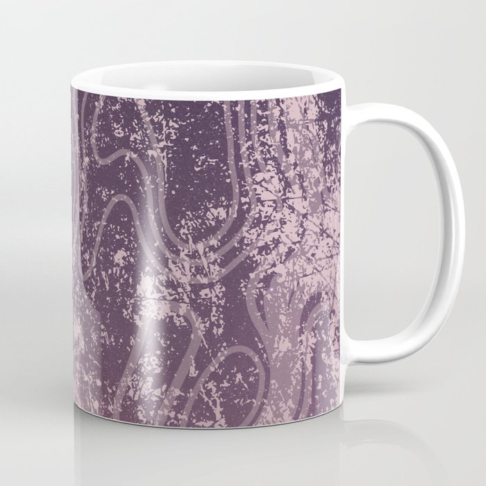 Pink Purple Grunge Art Coffee Mug