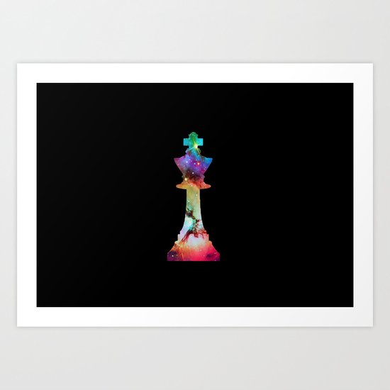 SPACE KING Art Print