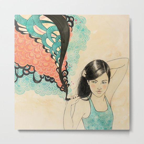 swim Metal Print