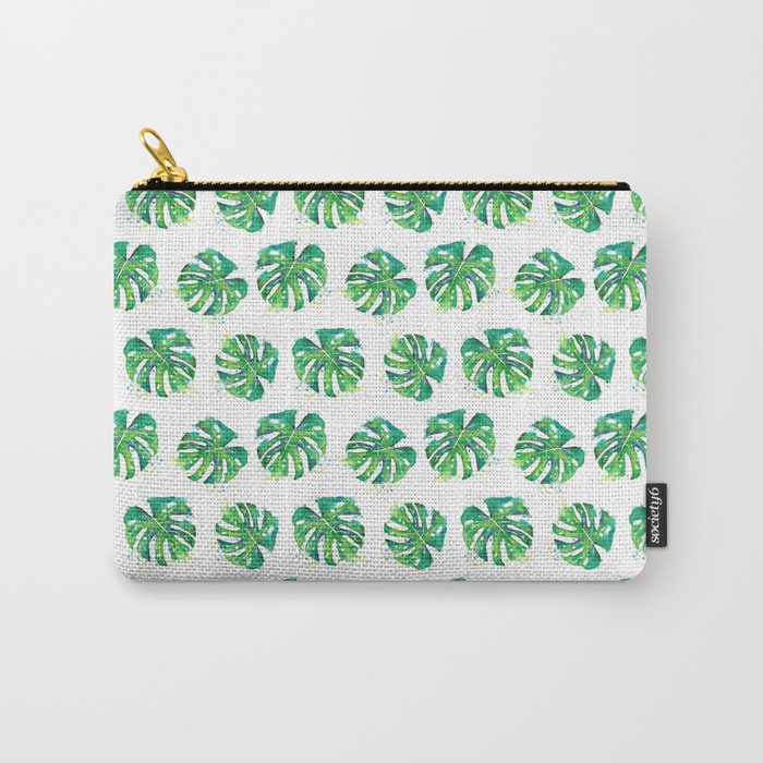 Monstera Leaf Carry-All Pouch