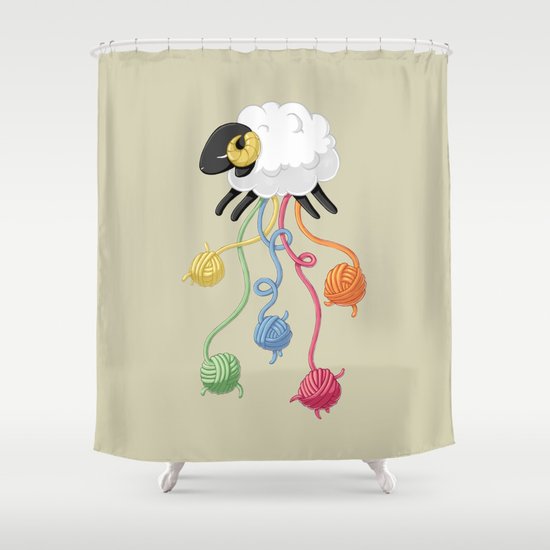 Wool Thread Shower Curtain