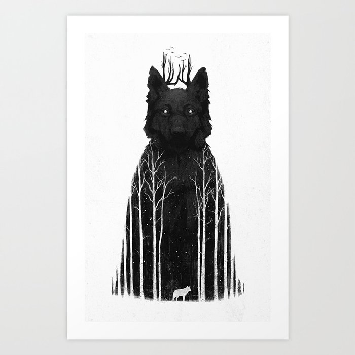 The Wolf King Art Print