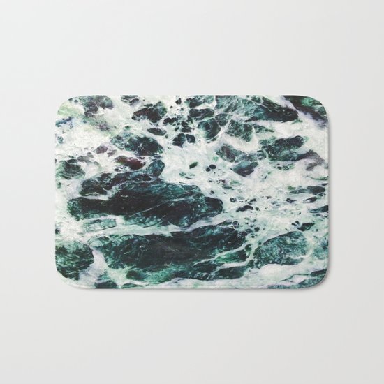 Green Marble Bath Mat