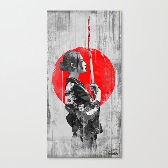 Samurai Girl Canvas Print
