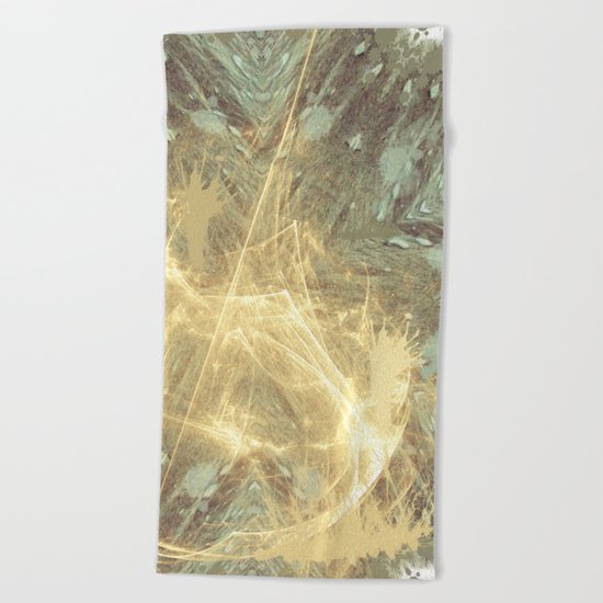 Kaos theory mandala Beach Towel