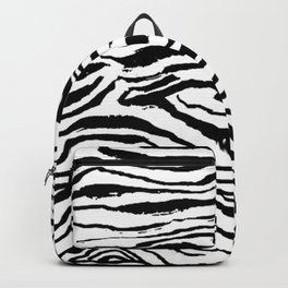Wavy Stripes Tiger Zebra Pattern Backpack
