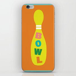 Bowling alley iPhone Skin