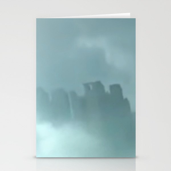 Chinese floating city Stationery Cards