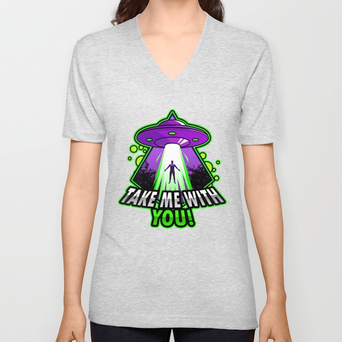 Take Me With You! Edit V Neck T Shirt