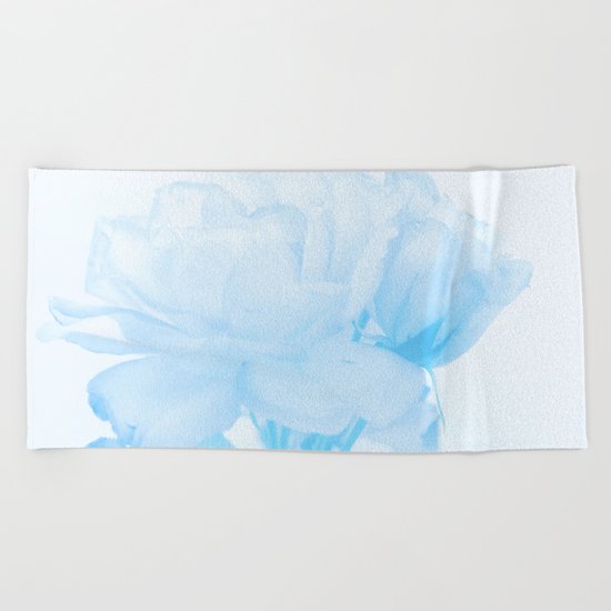 Gentleness #2 - #Soft #Blue #Rose #decor #art #society6 Beach Towel