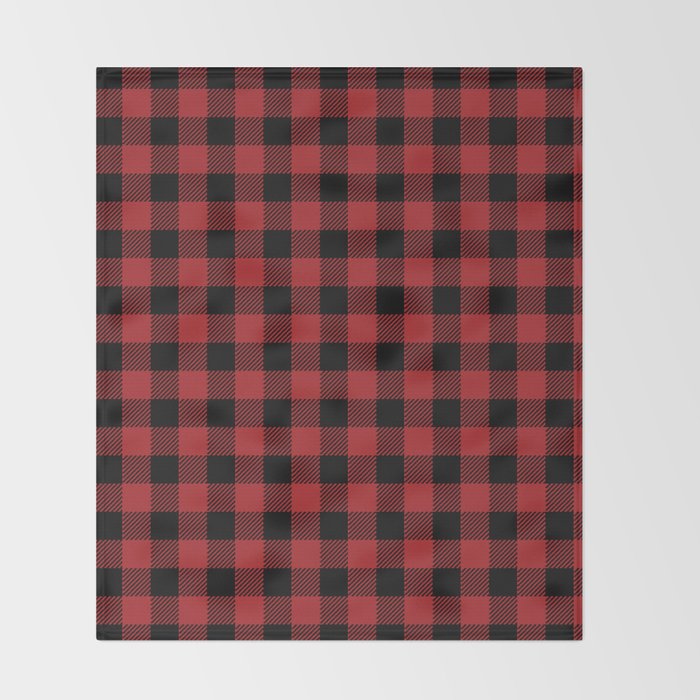 40's Buffalo Check Plaid In Red And Black Throw Blanket By Extraordinary Cheap Plaid Throw Blanket 40's Buffalo Check Plaid In Red And Black Throw Blanket By Extraordinary Cheap Plaid Throw Blanket