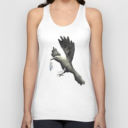 Crow with White Fearter Tank Top