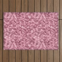 Luxury Pink Sparkle Pattern Outdoor Rug