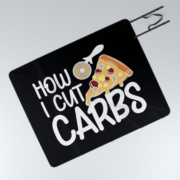 How I Cut Carbs Funny Workout Pizza Picnic Blanket