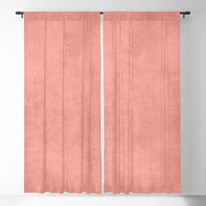 Coral velvet pink Blackout Curtain