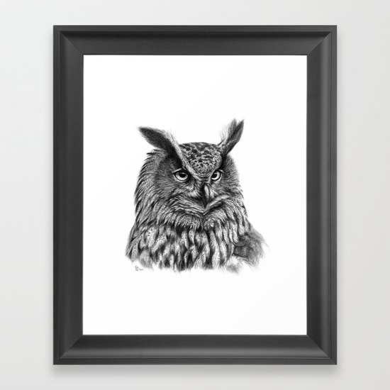 Eurasian Eagle Owl Framed Art Print