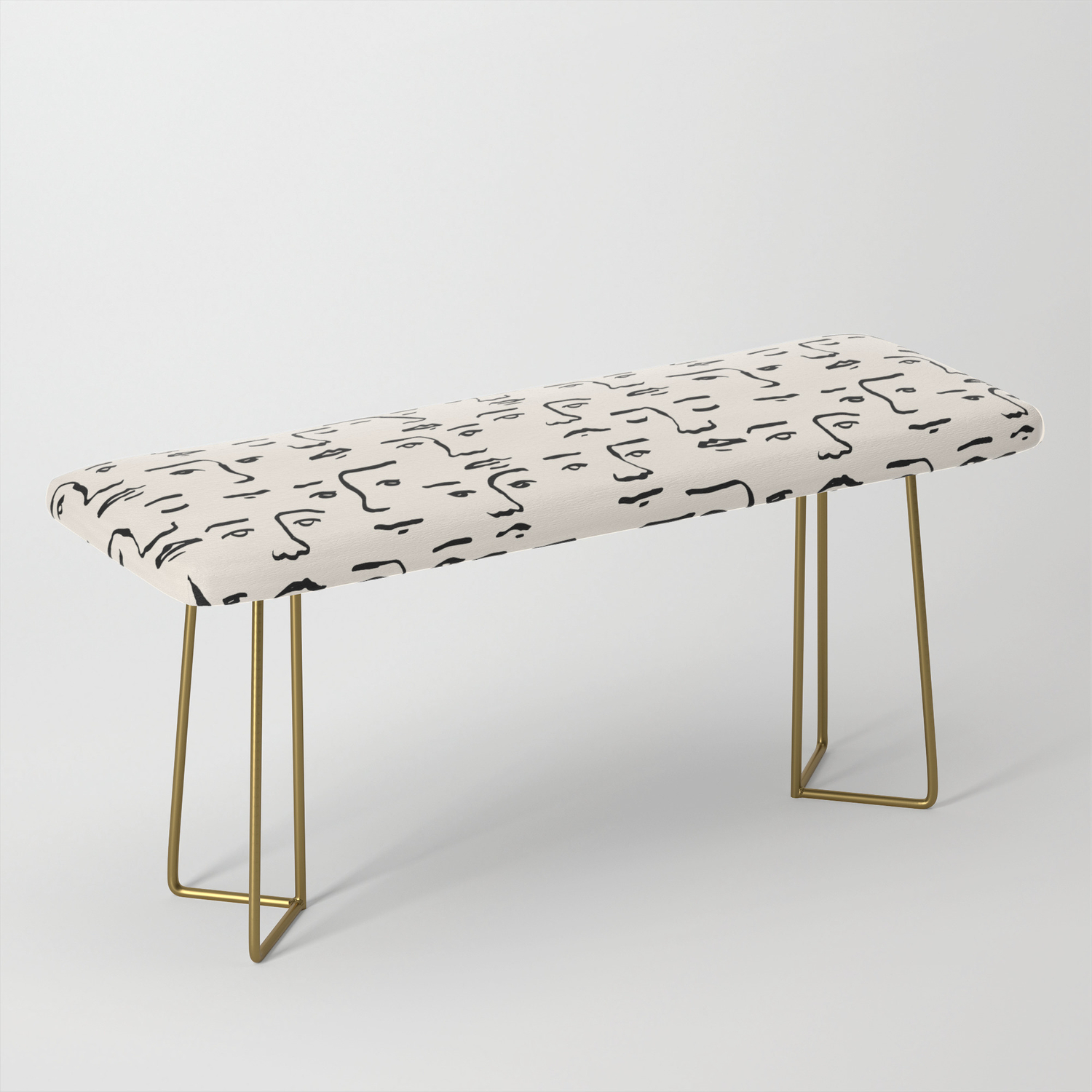 Stolen Faces Bench By Mindoverpattern Society6