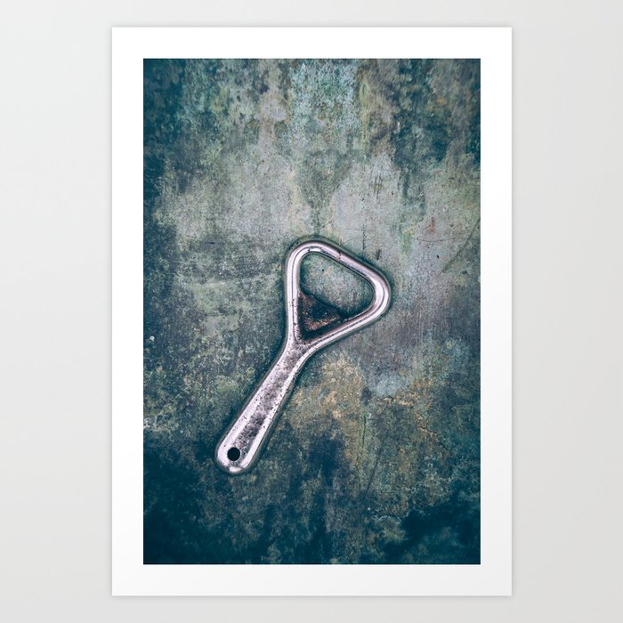 Vintage Bottle Opener Art Print by Maria Heyens | Society6