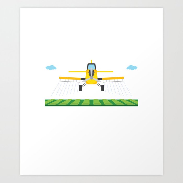 Crop Dusting Plane Rc Drone Airplane Pilot Art Print